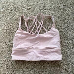 Lululemon Athletica Light Pink Strappy Sports Bra